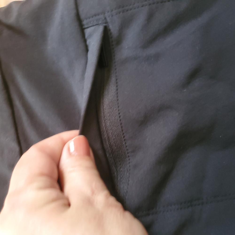 Athleta 6 Pockets Elastic On Waist Skinny Pants - Black Sz 6 - Picture 14 of 16